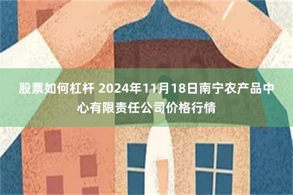 股票如何杠杆 2024年11月18日南宁农产品中心有限责任公