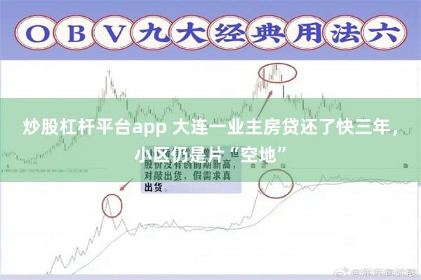 炒股杠杆平台app 大连一业主房贷还了快三年，小区仍是片“空地”