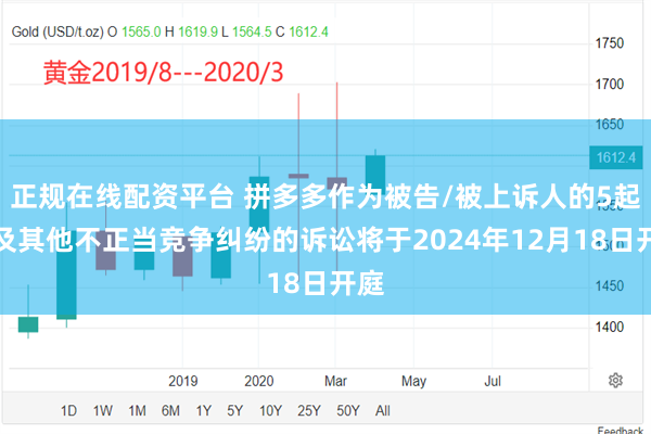 正规在线配资平台 拼多多作为被告/被上诉人的5起涉及其他不正当竞争纠纷的诉讼将于2024年12月18日开庭