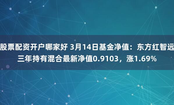 股票配资开户哪家好 3月14日基金净值：东方红智远三年持有混合最新净值0.9103，涨1.69%